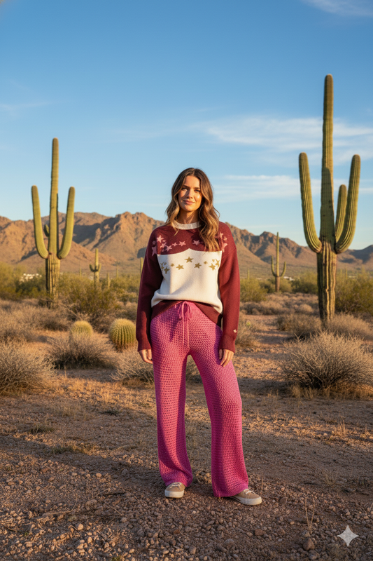 BUFFALO STARS PINK SET